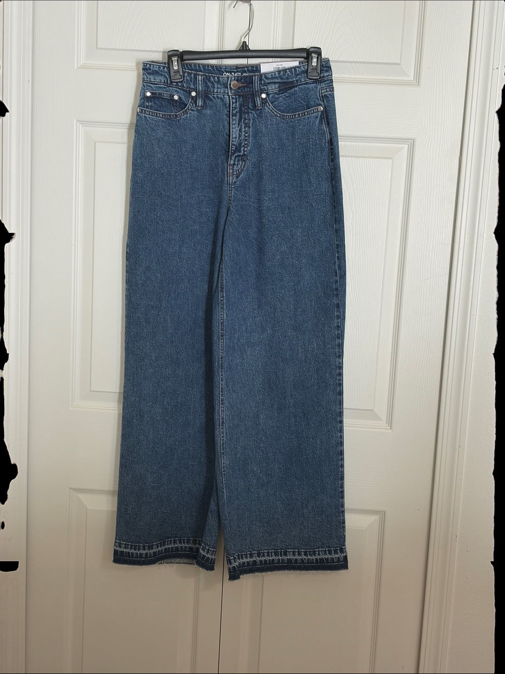 On 34th Women's Wide  Leg Jeans in Dark Blue Wash